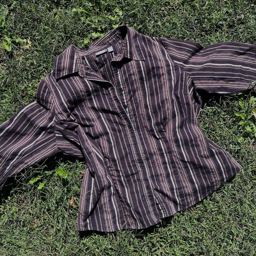 Brown Button Up Blouse